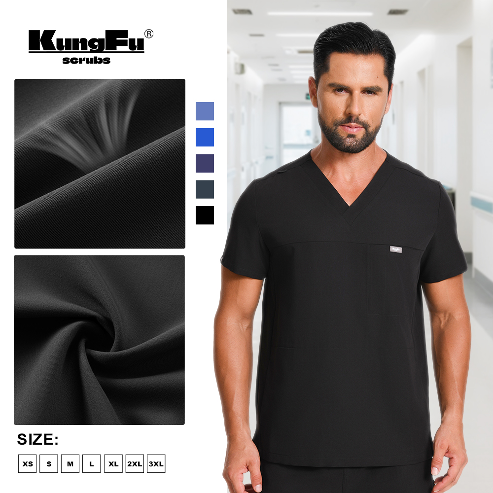 Uniformes Médicos KUNGFU SCRUB - Medical Lab Coat reseña y precio