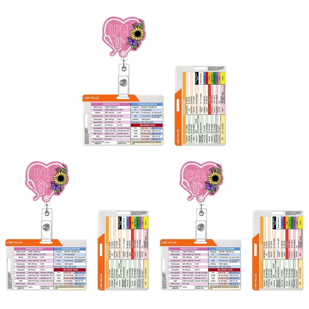 Porta credenciales retráctil d - Medical Lab Values reseña y precio
